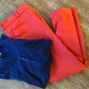 Loft Coral Slacks
